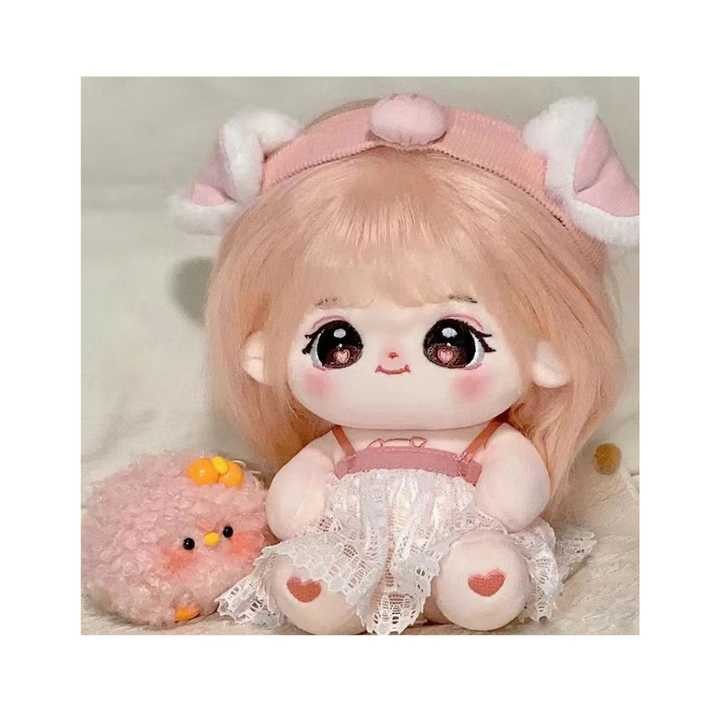 20cm Cotton Dolls Cute Doll with Hair with Skeleton Joints Without Clothes Plush Toys for Girls Only Dolls